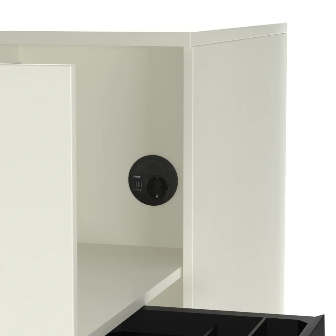 Orga Tower K40 White Grey inkl. Ablageschale