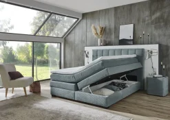 Oschmann Boxspringbett 21088 Blau 180 x 200 cm