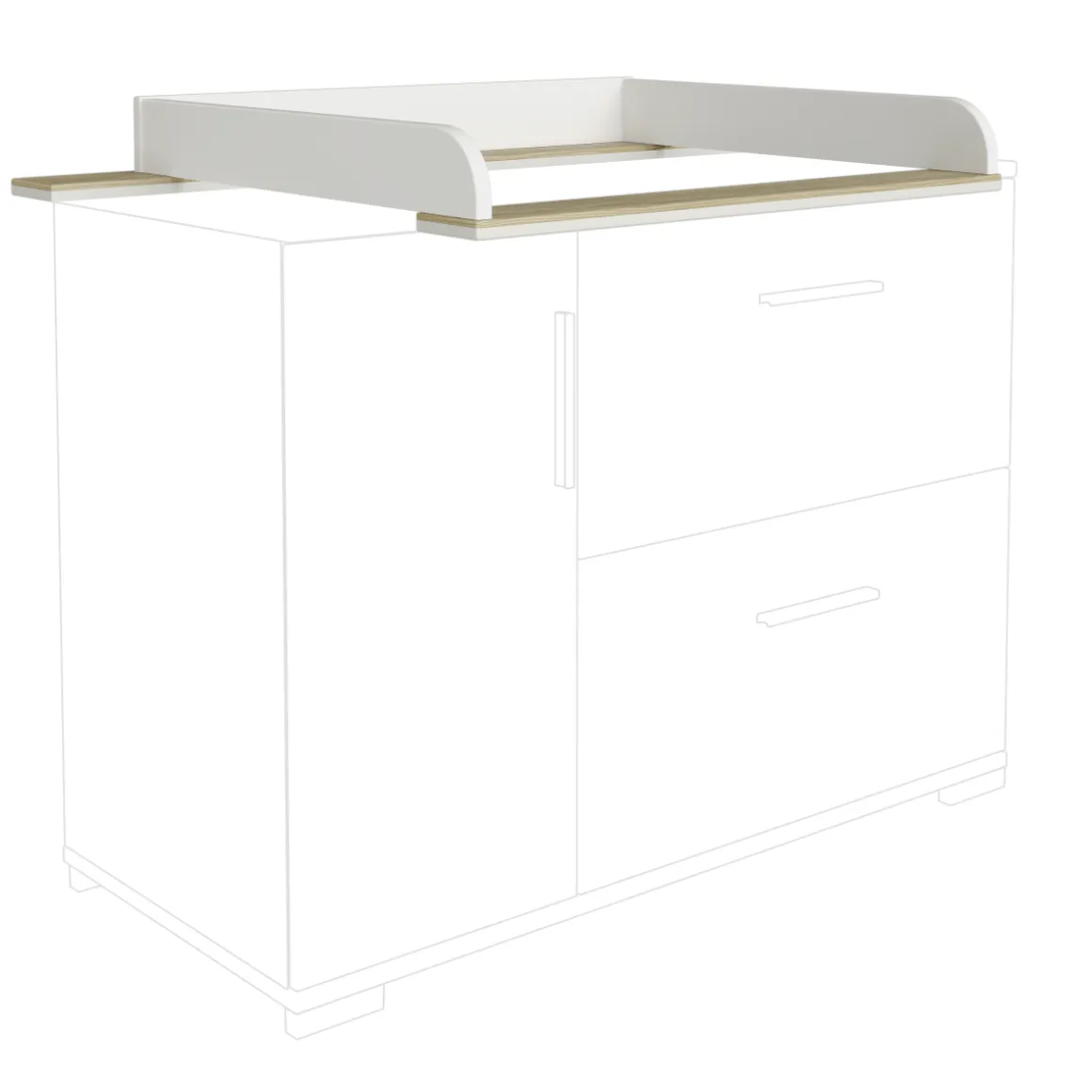 Paidi Wickelaufsatz Enie White