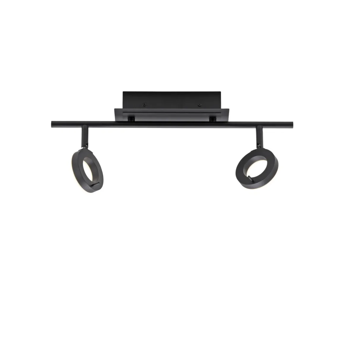 Paul Neuhaus 2-flg LED Deckenleuchte Sileda Anthrazit