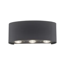 Paul Neuhaus 3-flg LED Wandleuchte Carlo Anthrazit