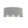Paul Neuhaus 3-flg LED Wandleuchte Carlo Silberfarben