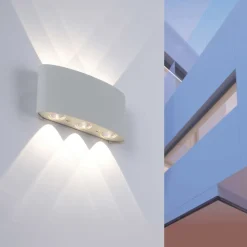 Paul Neuhaus 3-flg LED Wandleuchte Carlo Silberfarben