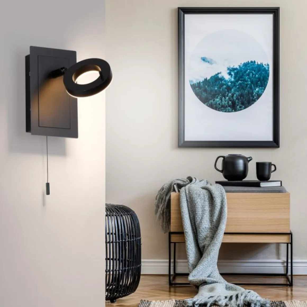 Paul Neuhaus 1-flg LED Wandleuchte Sileda Anthrazit