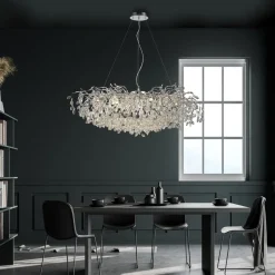 Paul Neuhaus 13-flg Pendellampe Ricicle Chrom