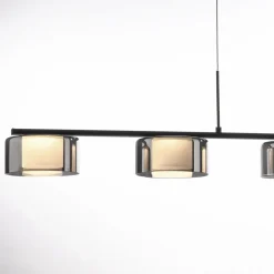 Paul Neuhaus 5-flg Pendellampe Rika Schwarz