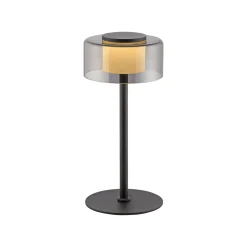Paul Neuhaus 1-flg Tischlampe Rika Schwarz
