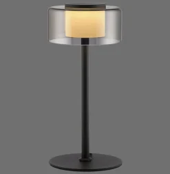 Paul Neuhaus 1-flg Tischlampe Rika Schwarz