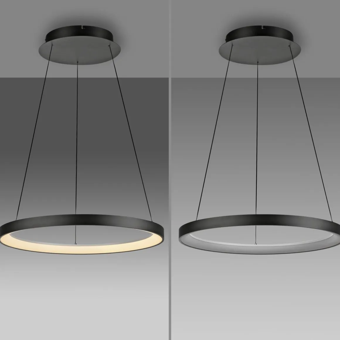 Paul Neuhaus Pendellampe Hoop Schwarz