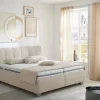Polsterbett Clarissa Beige 180 x 200 cm