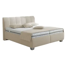 Polsterbett Clarissa Beige 180 x 200 cm