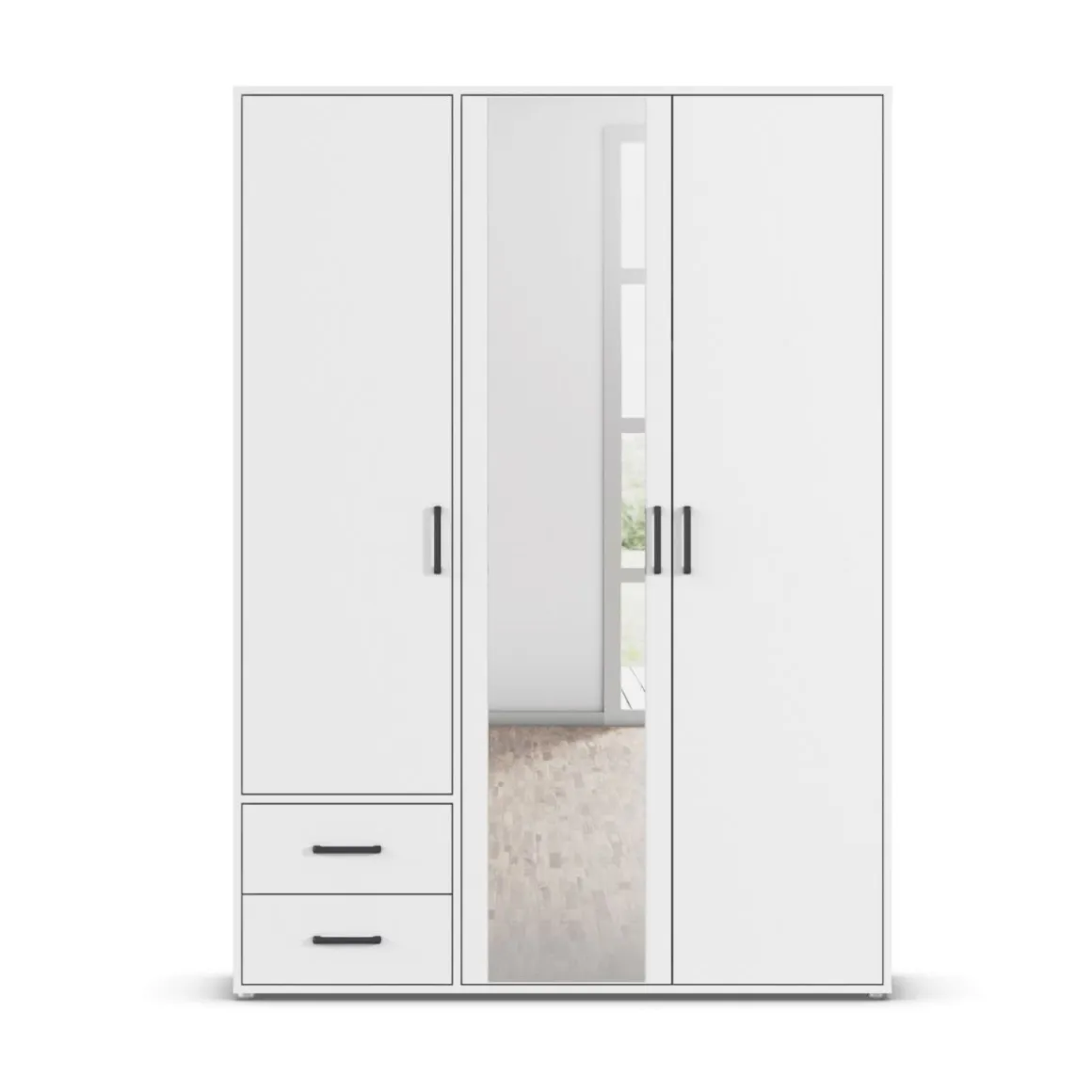 Rauch Drehtürenschrank Voyager Alpinweiß