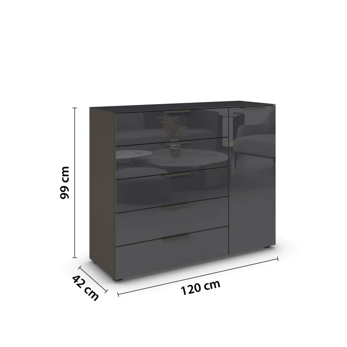 Rauch Kommode Flipp 120 x 100 cm