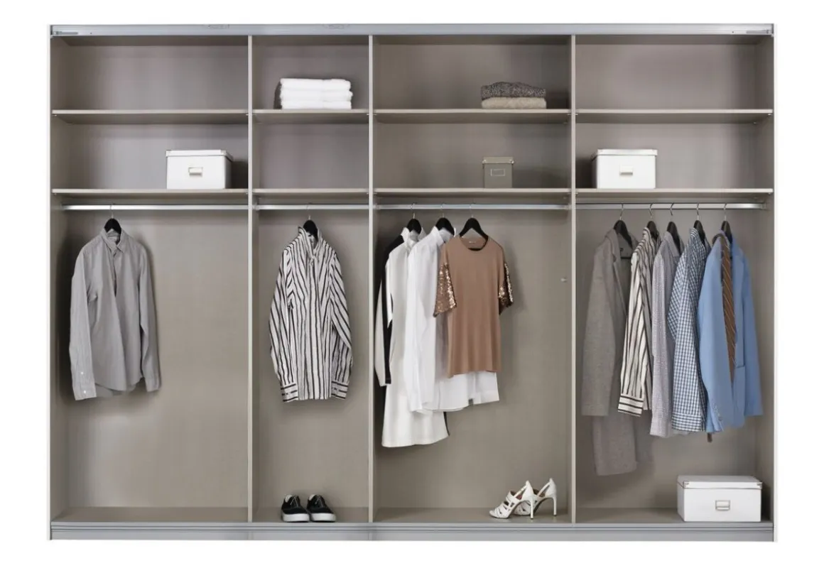Rauch Schwebetürenschrank Quadra Weiß