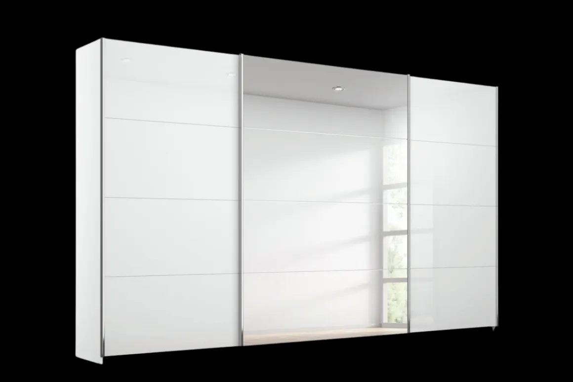 Rauch Schwebetürenschrank Quadra Weiß