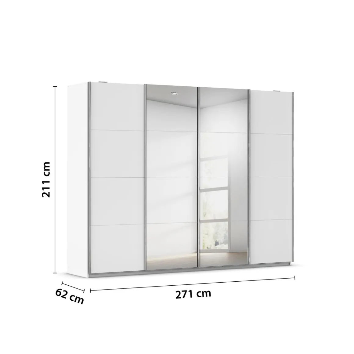 Rauch Schwebetürenschrank Synchrono