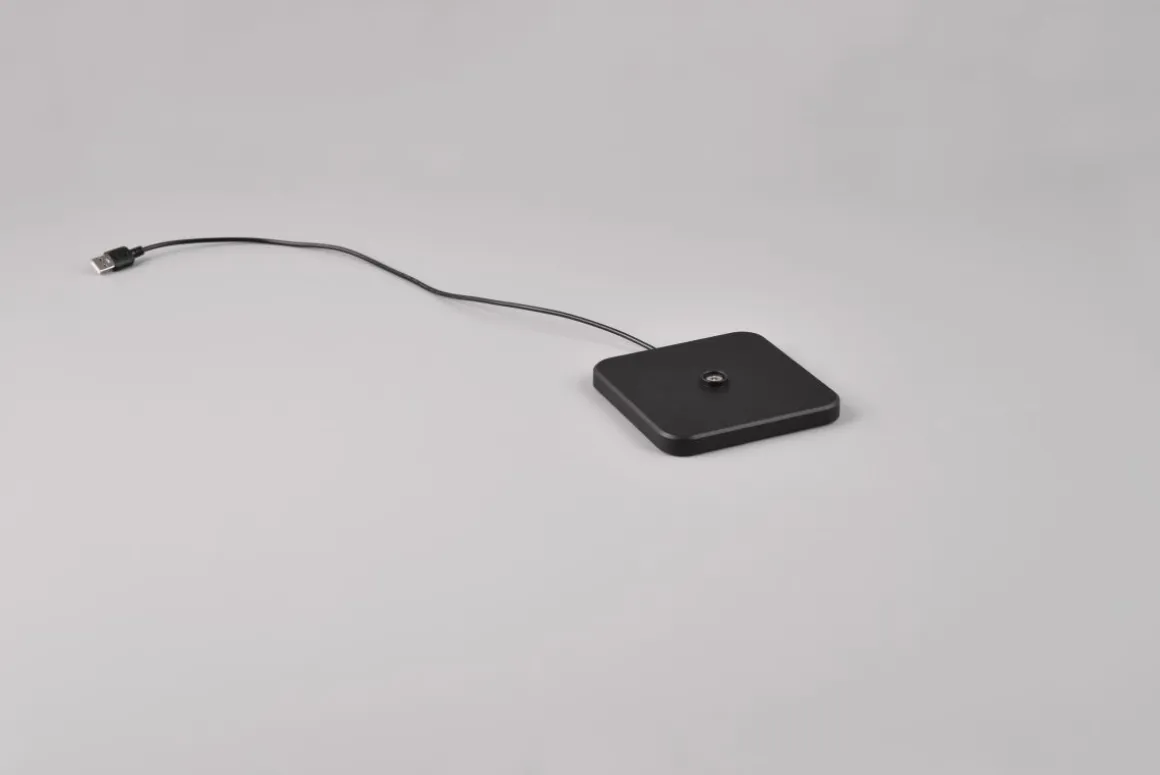 Reality Leuchten Akku Tischlampe Fernandez Schwarz