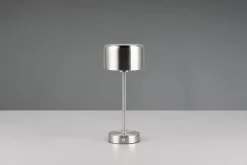 Reality Leuchten Akku Tischlampe Jeff Nickelfarben
