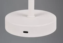 Reality Leuchten Akku Tischlampe Jeff Weiß