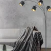 Reality Leuchten 5-flg Bogenleuchte Tommy Schwarz