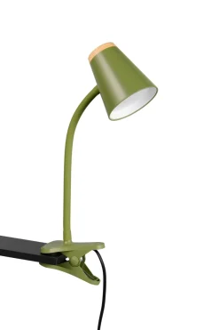 Reality Leuchten Klemmlampe Pongo GrĂŒn