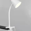 Reality Leuchten Klemmlampe Pongo Weiß