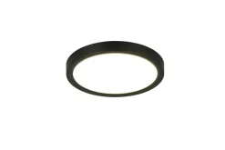 Reality Leuchten LED Deckenlampe Draco Schwarz Ø 23 cm