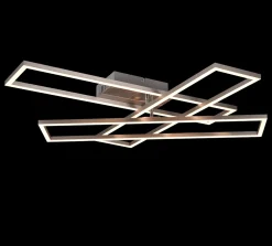 Reality Leuchten LED Deckenleuchte Corso Nickel