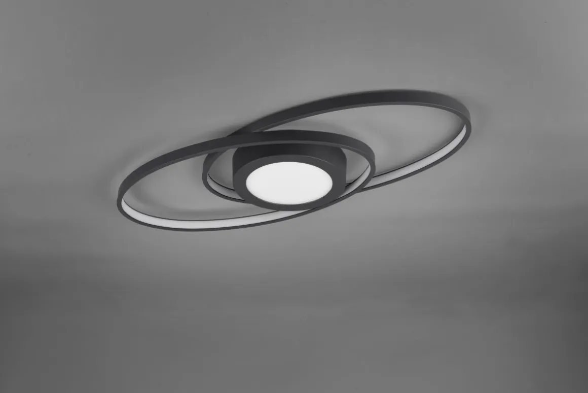 Reality Leuchten LED Deckenleuchte Galaxy Anthrazit