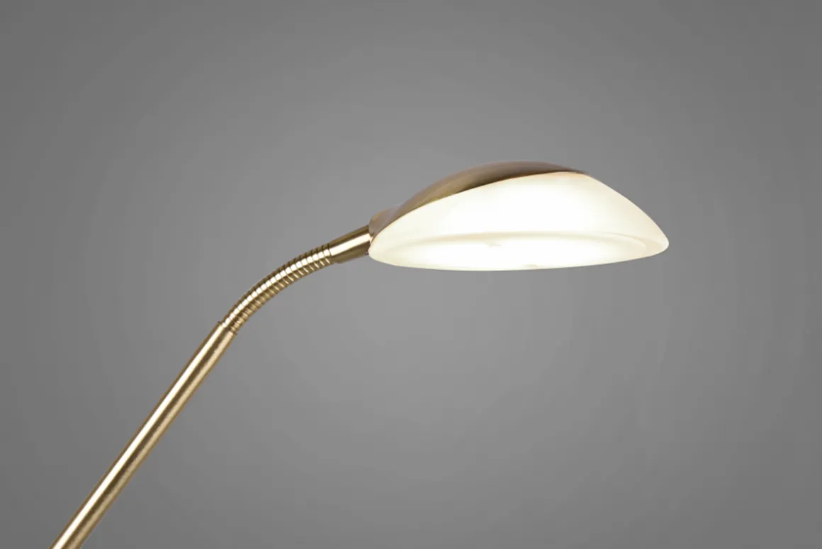 Reality Leuchten LED Stehleuchte Orson Messing