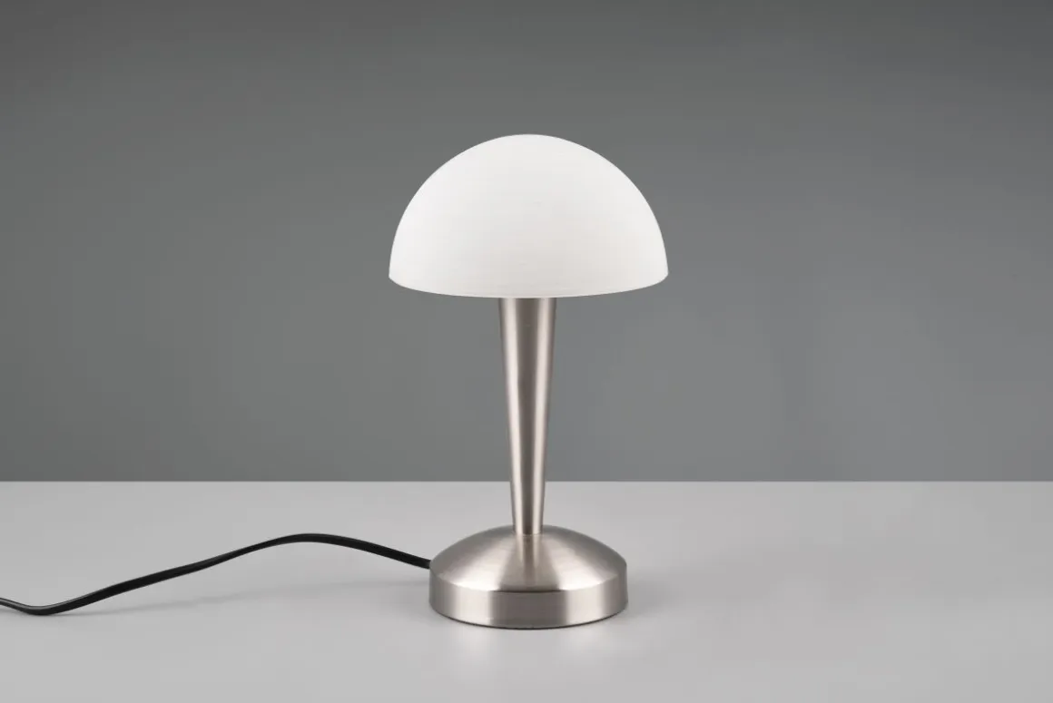 Reality Leuchten LED Tischlampe Canaria Nickel