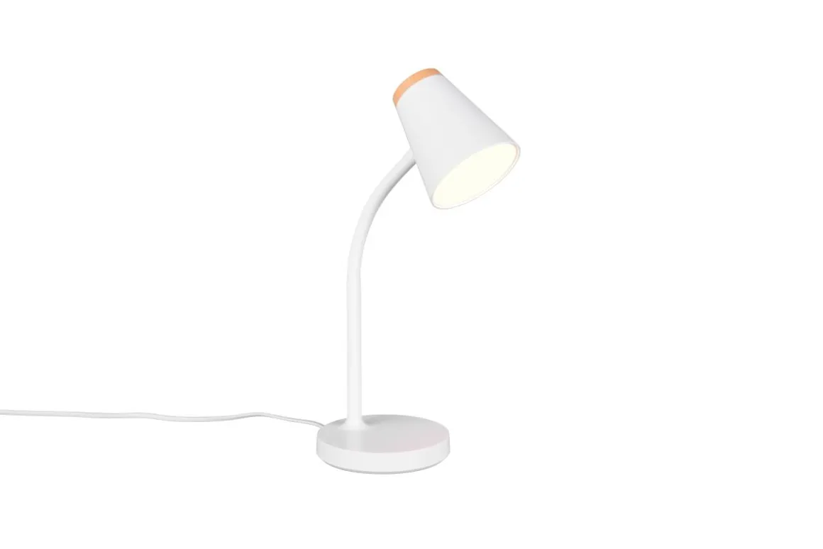 Reality Leuchten Tischlampe Pongo Weiß