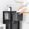 Rotho Brisen Rollcontainer mit 3 Schubladen Anthrazit
