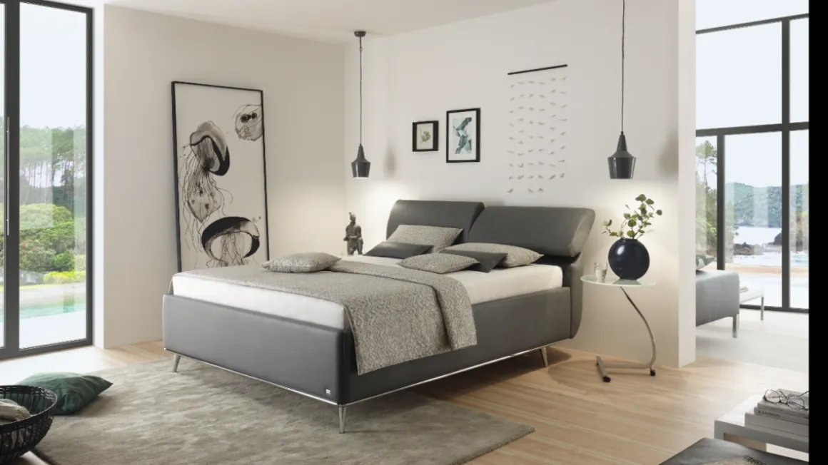 Ruf Polsterbett Casa Grau 180 x 200 cm