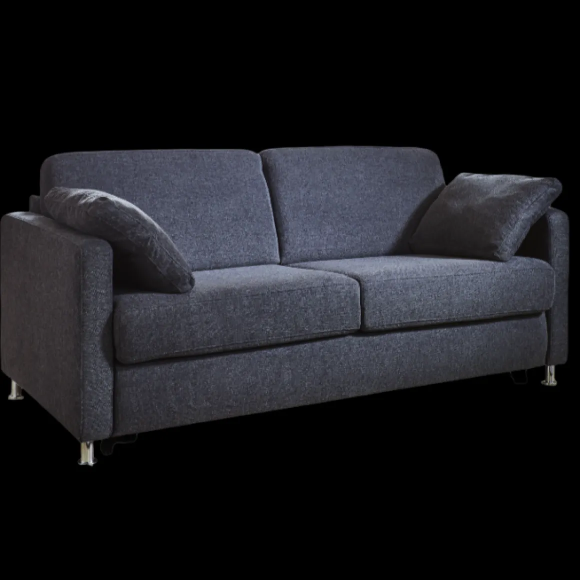 Schlafsofa Boston Faltbett-System Anthrazit