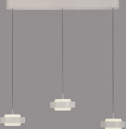 Schöner Wohnen 3-flg LED Pendellampe Elmo Sandbise