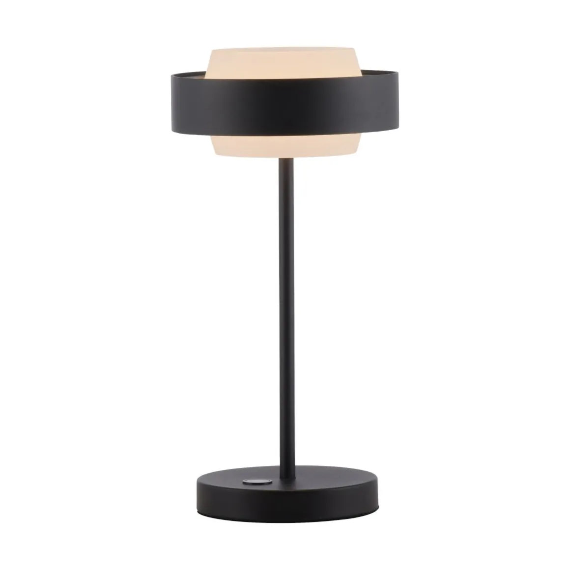 Schöner Wohnen 1flg LED Tischlampe Elmo Schwarz