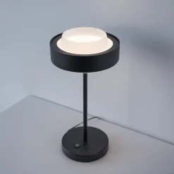Schöner Wohnen 1flg LED Tischlampe Elmo Schwarz