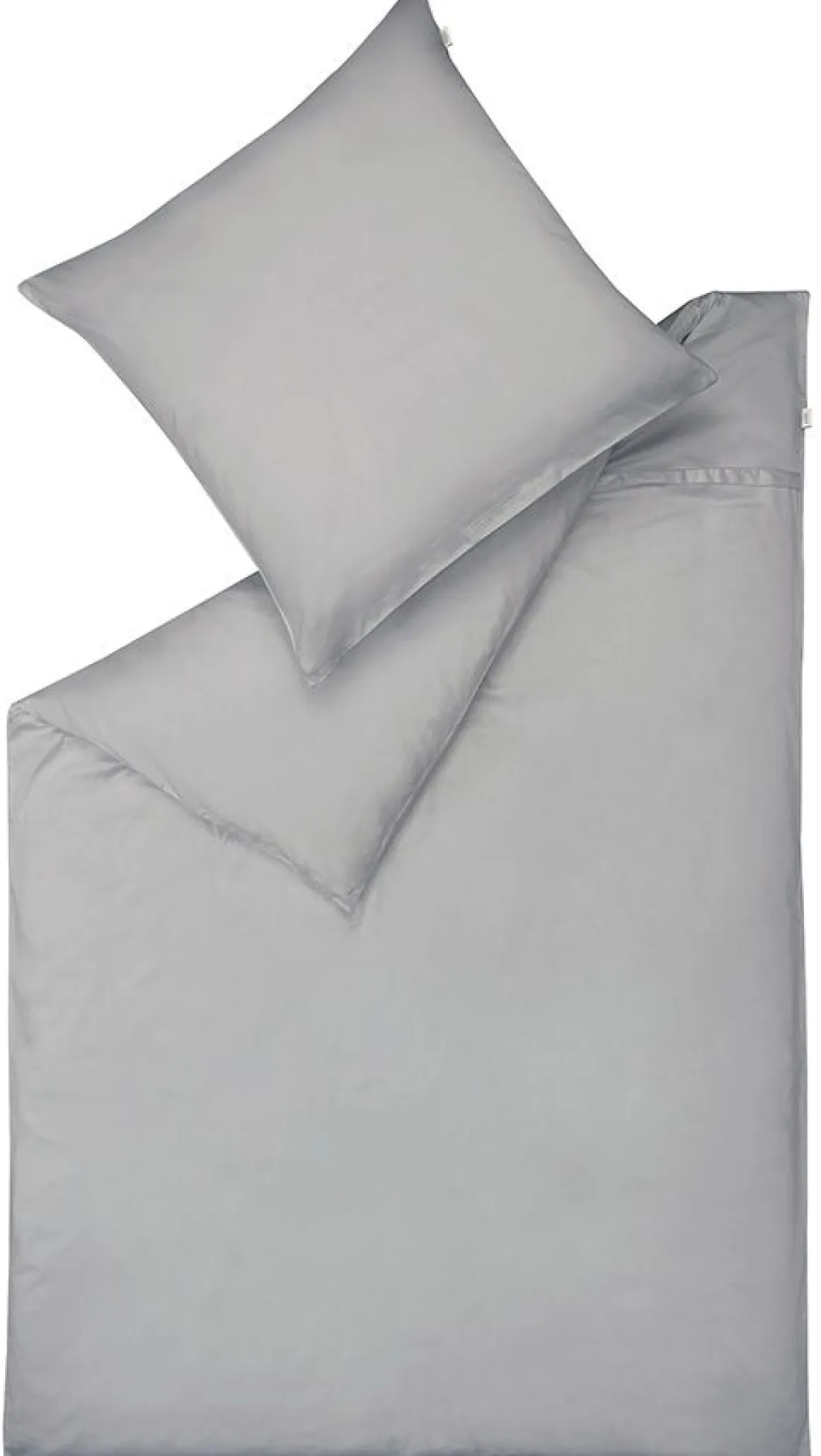 Schöner Wohnen Satin-Garnitur Pure Grau 135 x 200 cm
