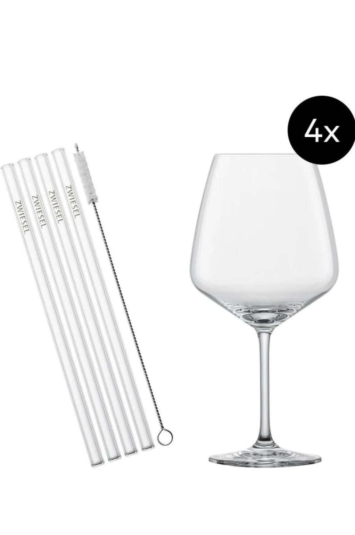 Schott Zwiesel Cocktailglas-Set After Work mit Trinkhalmen und Bürste