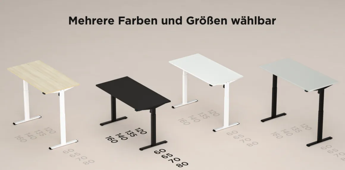 Schreibtisch eComo Platin Weiß 120 x 60 cm