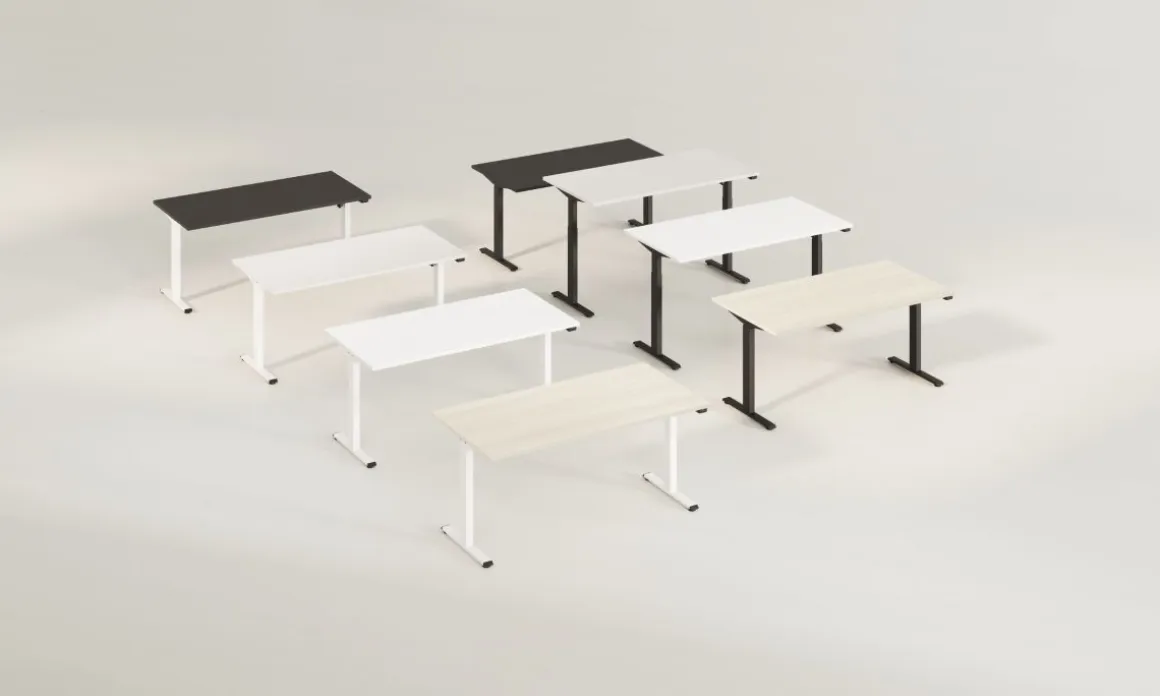 Schreibtisch eComo Schwarz 140 x 70 cm