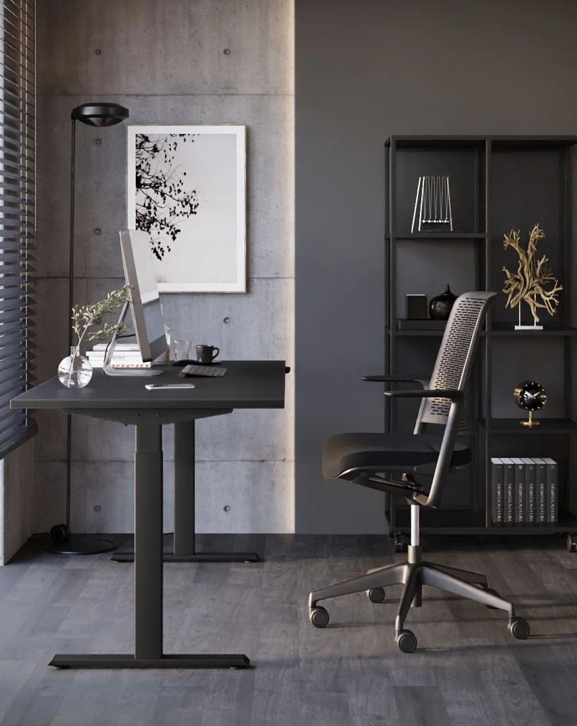 Schreibtisch eComo Schwarz 140 x 70 cm