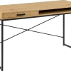 Schreibtisch Seaford mit Schublade Eiche 140 x 58 cm