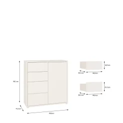 Schuhschrank Alice Springs Salbei 6-türig