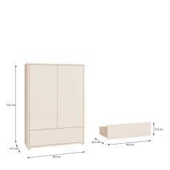 Schuhschrank Alice Springs Salbei 6-türig