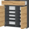 Schuhschrank Lissabon Eiche Anthrazit