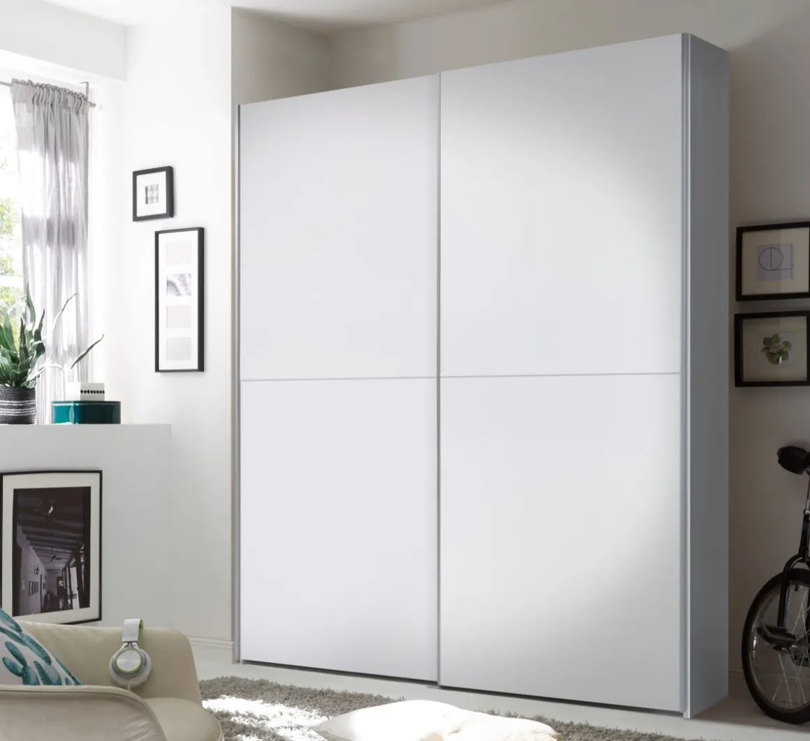Schwebetürenschrank Puls Weiß