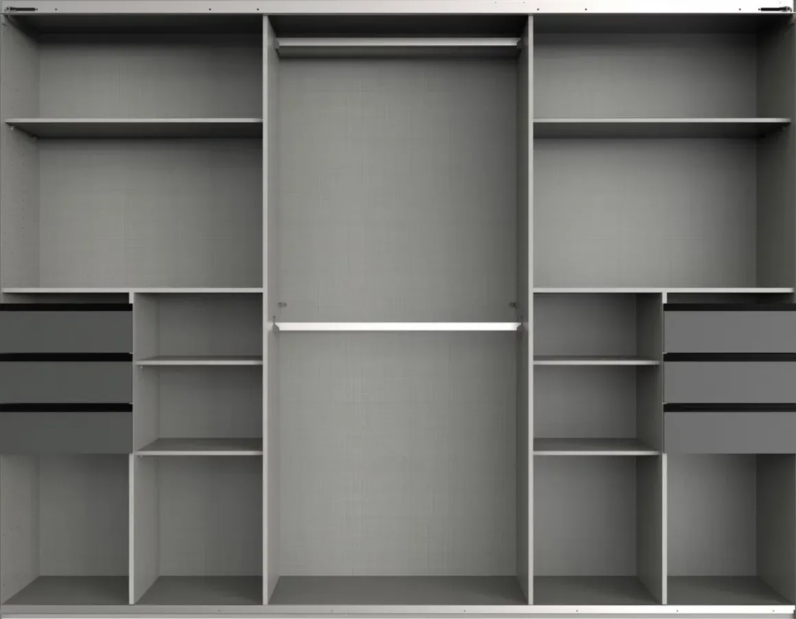 Schwebetürenschrank Saigon Graphit