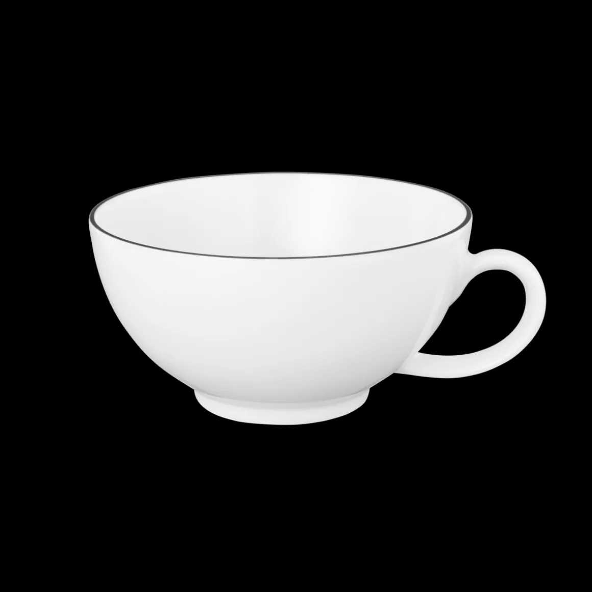 Seltmann Weiden Tee Tasse Lido Black Line Weiß